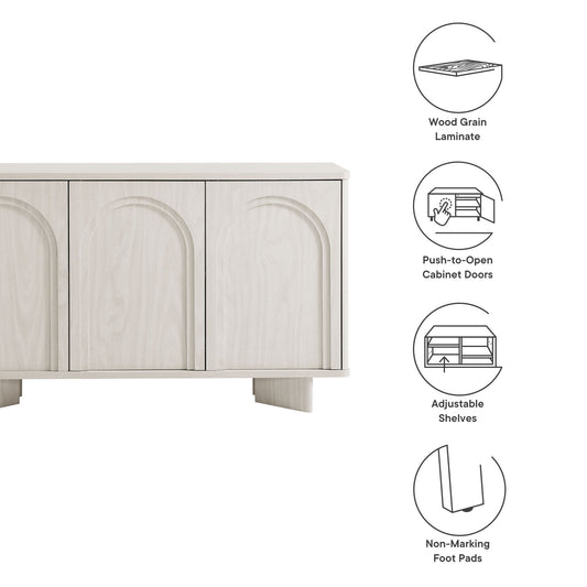 Flux Arched 3-Door Sideboard by Furniture For America