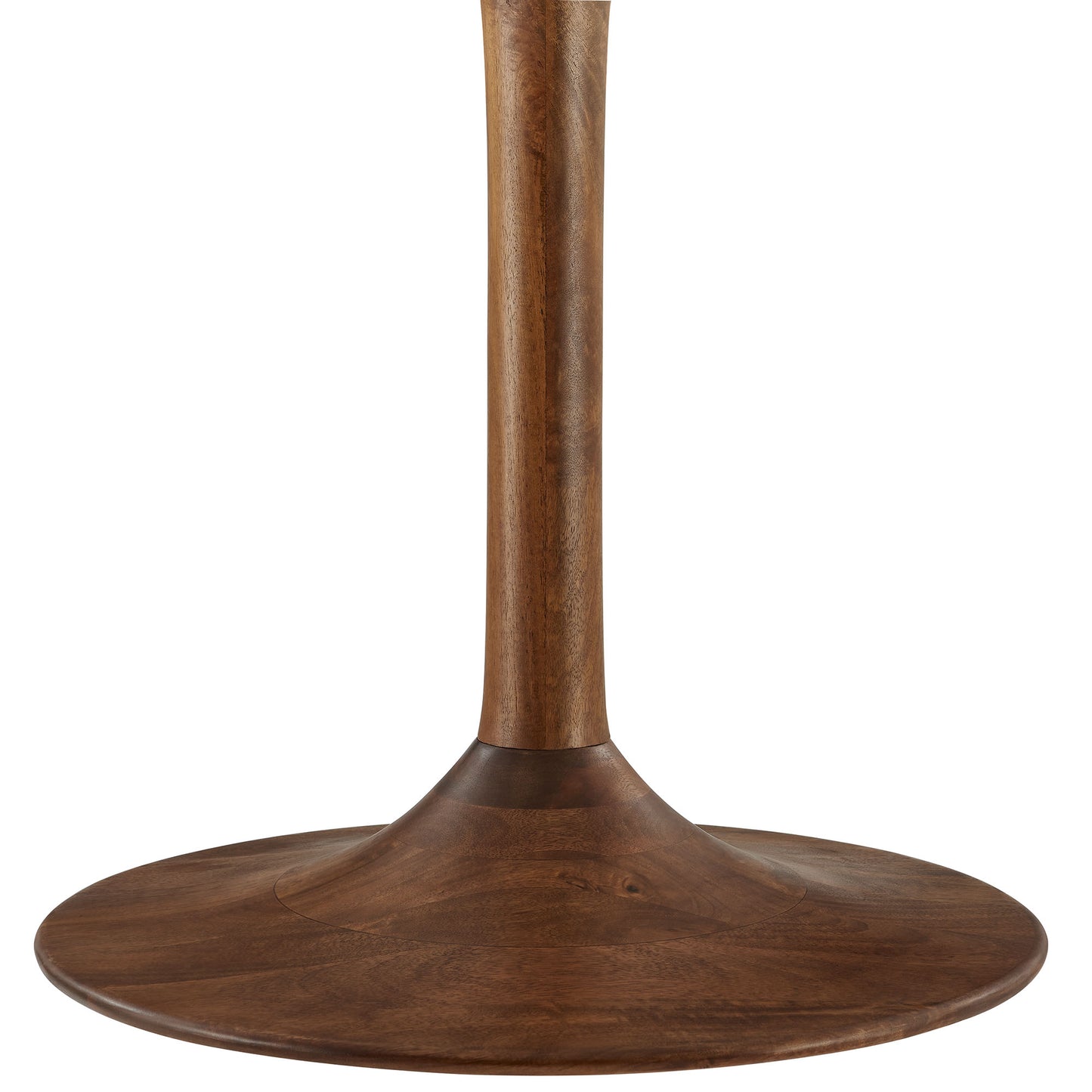 Lumen 48" Round Solid Wood Dining Table in Walnut