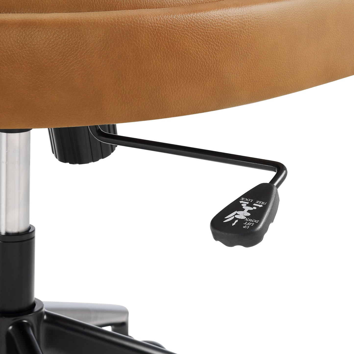 Iris Vegan Leather Office Chair in Tan