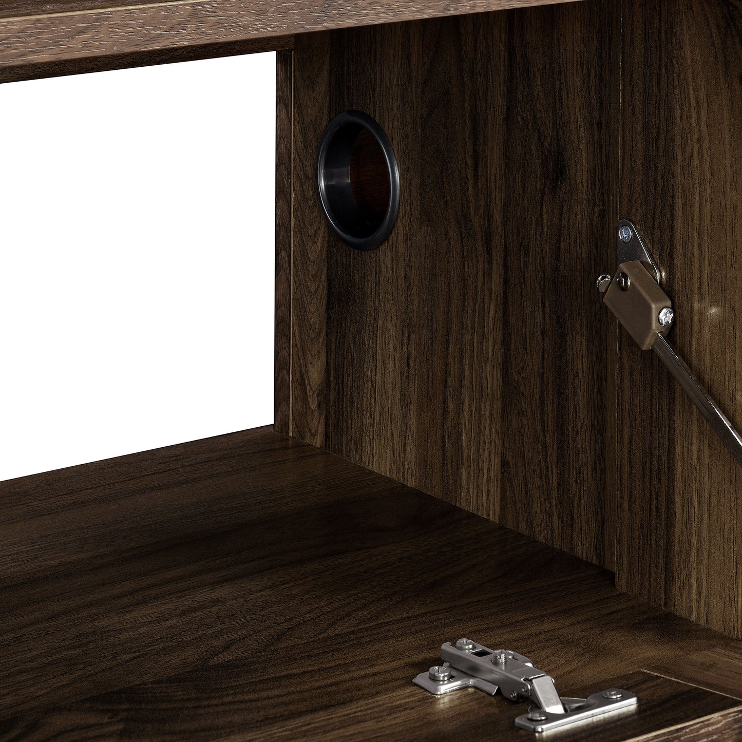 Fleur 64" Wall Mount TV Stand in Walnut