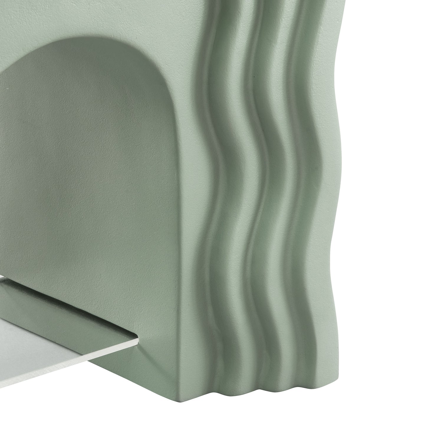 Castile Squiggle Side Table in Sage