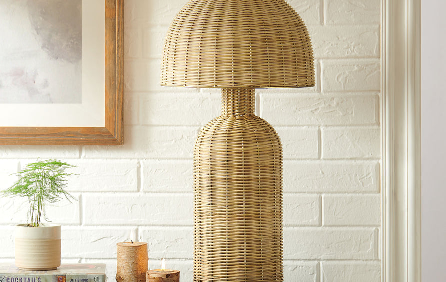 Anwen Rattan Table Lamp in Natural