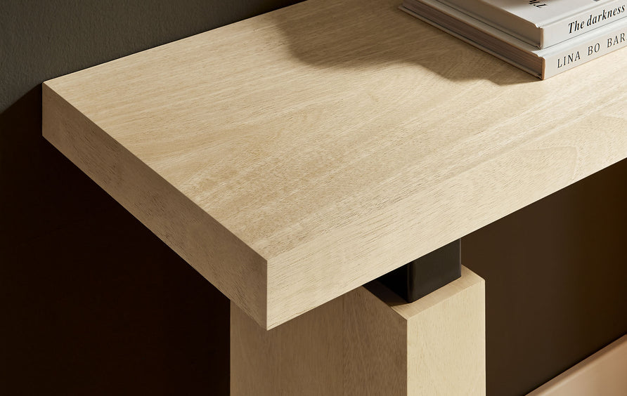 Caelia 52" Rectangular Wood Console Table in Natural