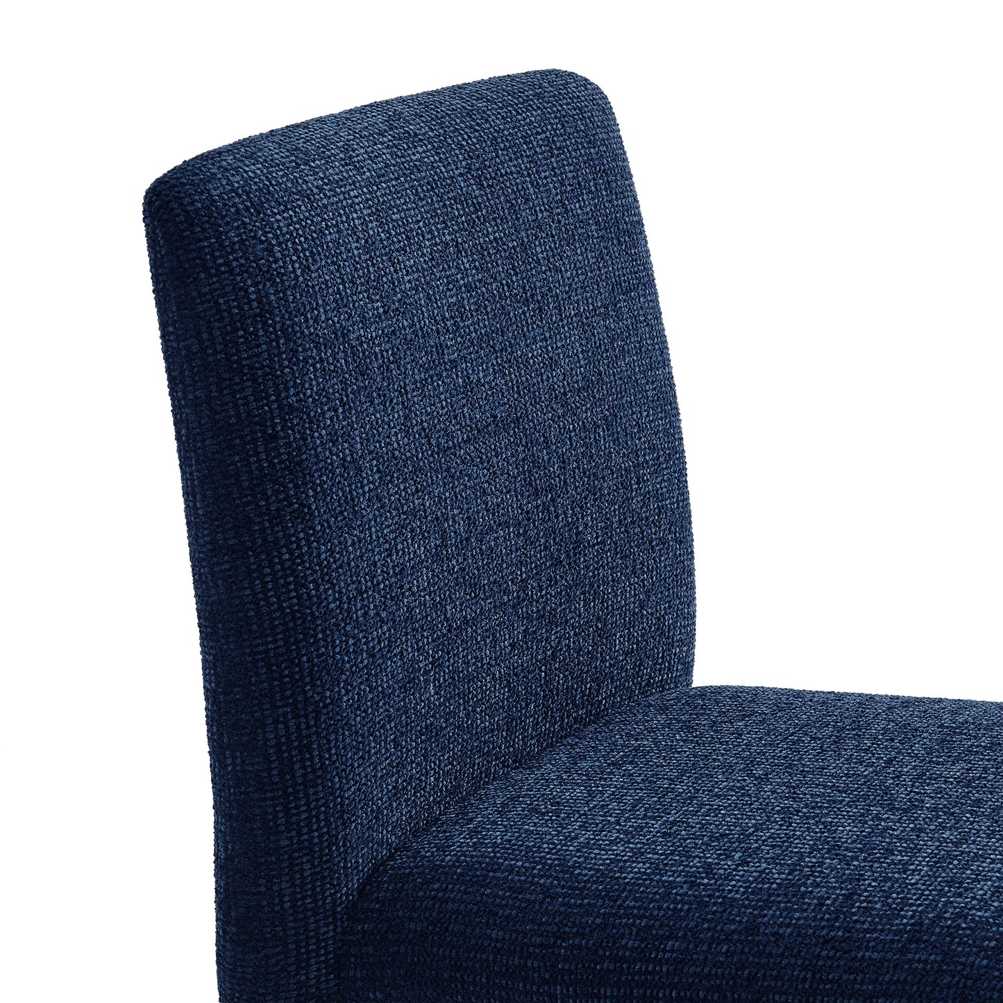 Liora Fabric Upholstered Dining Chair in Navy