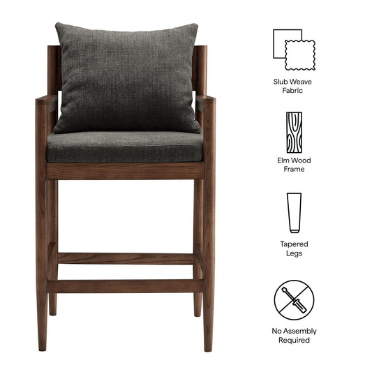 Remington Wood Counter Stool by Furniture For America