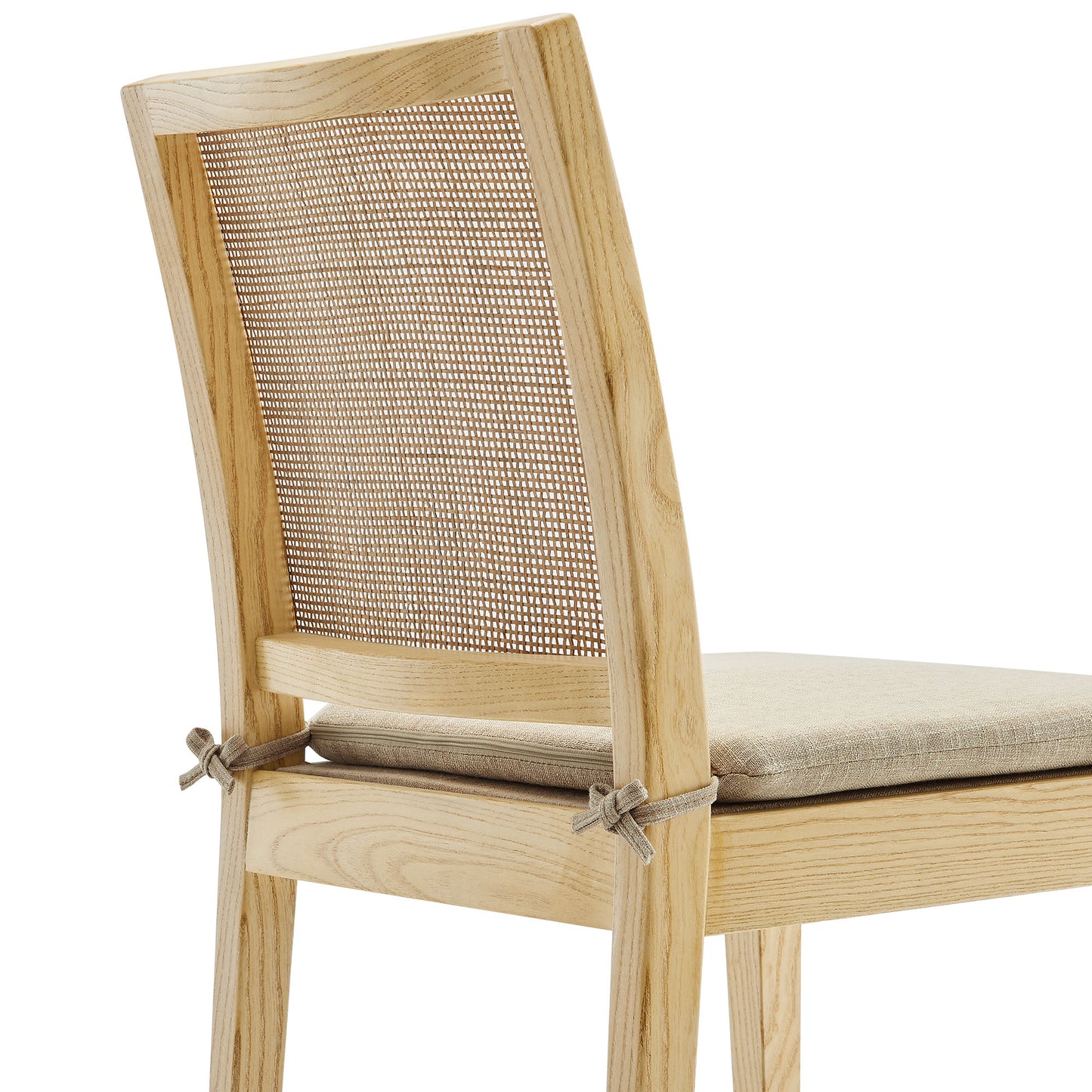 Yucca Wood and Rattan Dining Chair in Natural