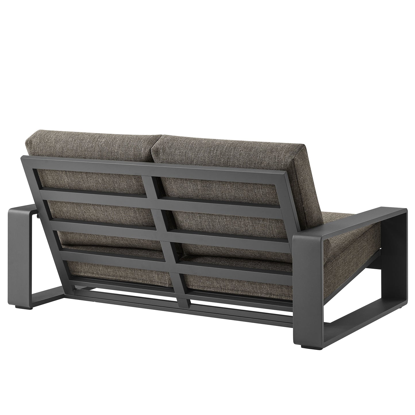 Bramble 4-Piece Outdoor Patio Aluminum Furniture Set in Smoke