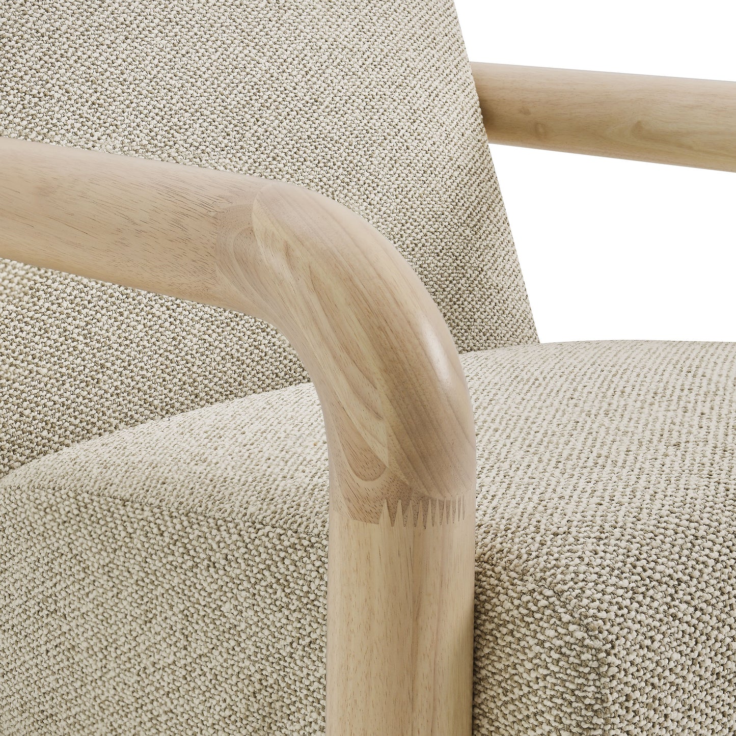 Ravenna Boucle Accent Chair in Marble Oak