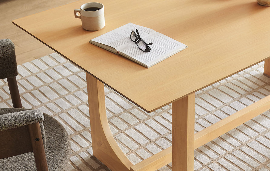 Manon 69" Rectangular Dining Table in Oak