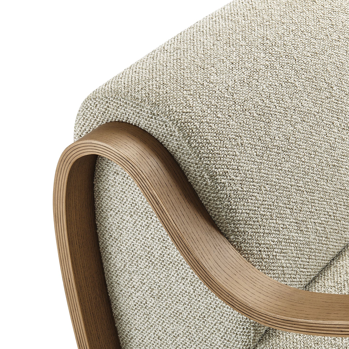 Maestro Lattice Boucle Accent Armchair in Marble
