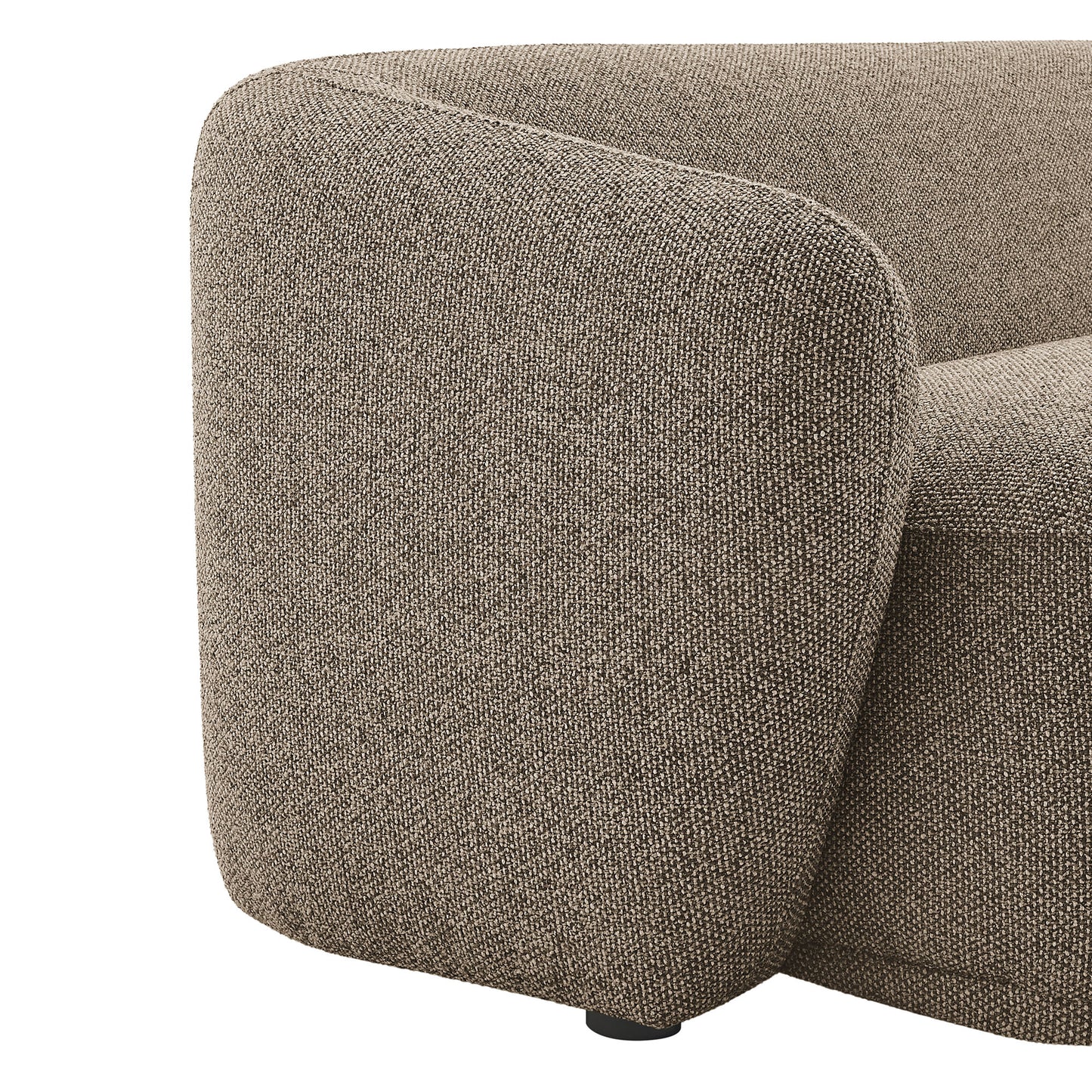 Myrrh 88 Inch Boucle Fabric Sofa in Earth