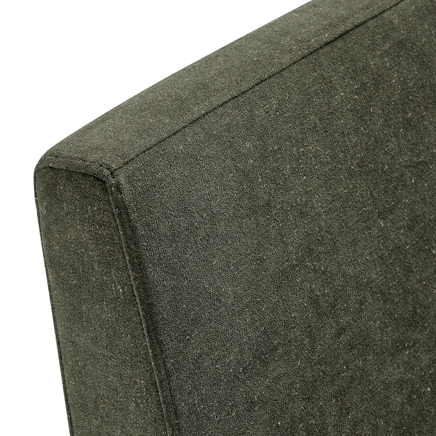 Yara Upholstered Linen-Blend Slipcovered Dining Chair in Sage
