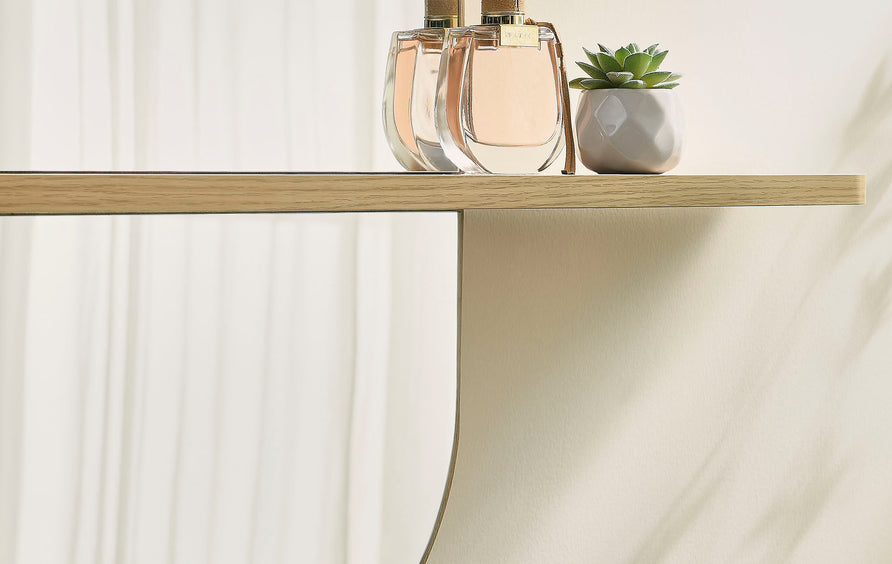 Ursa Large Oval Mirror in Oak