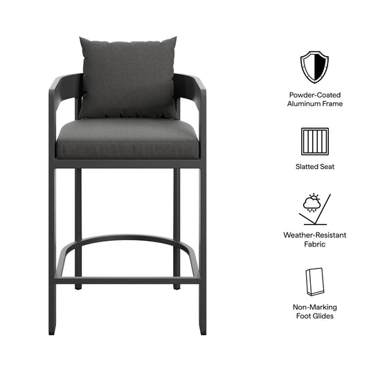 Tahoe Outdoor Patio Patio Aluminum Counter Stool by Furniture for America