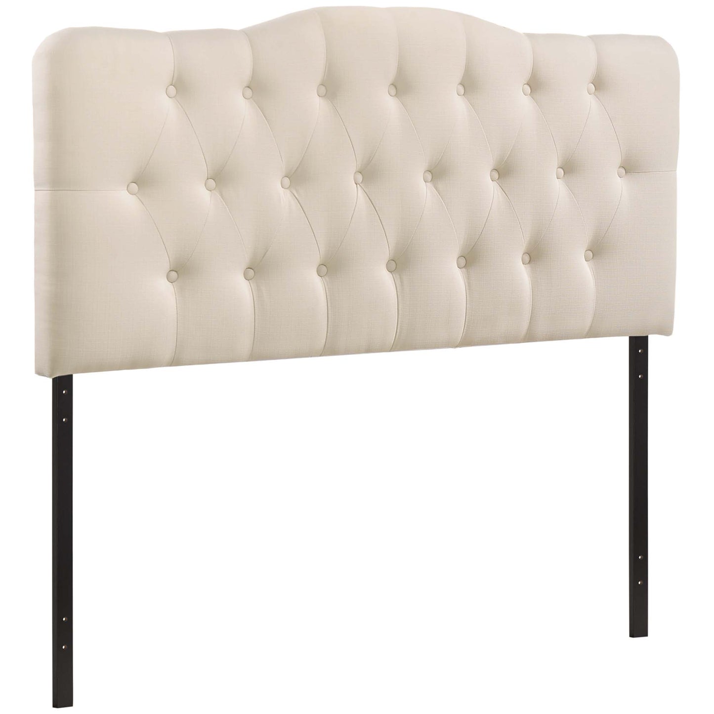 Sage Upholstered Fabric Full Headboard in Ivory
