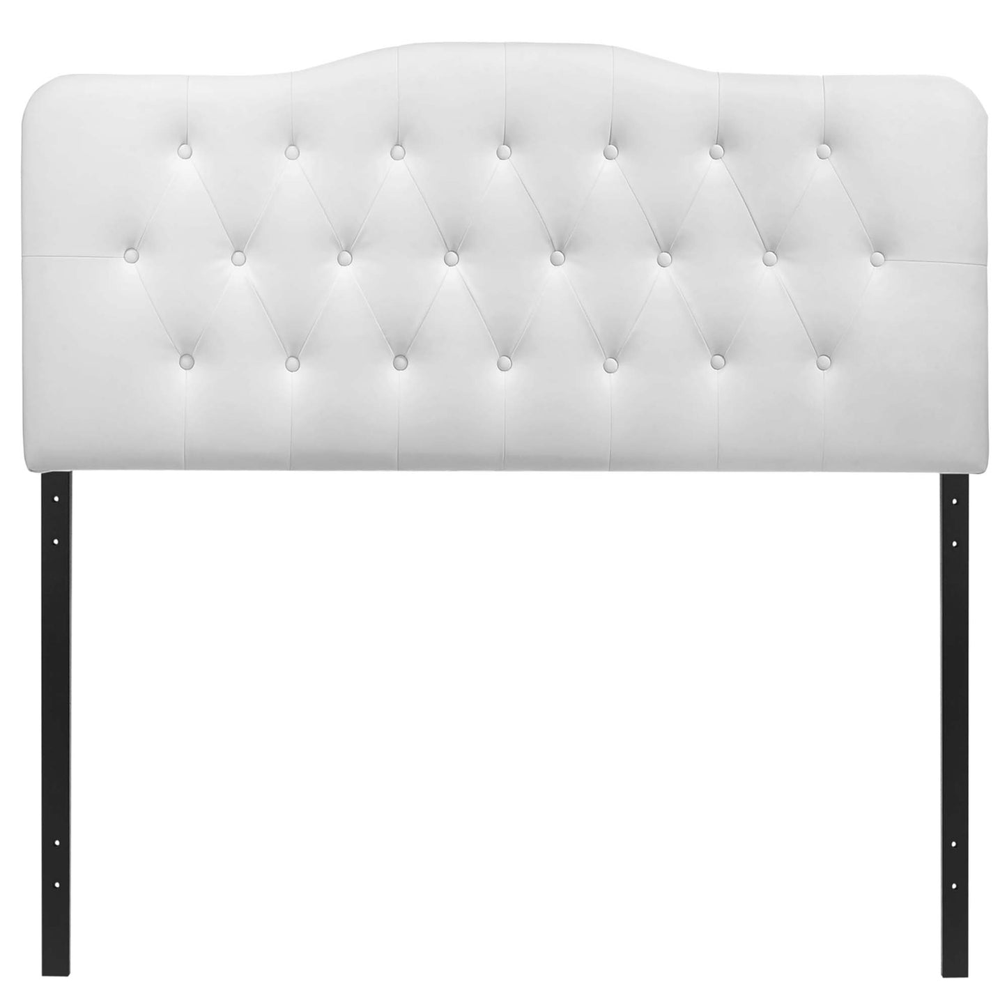 Sage Upholstered Vinyl King Headboard in White