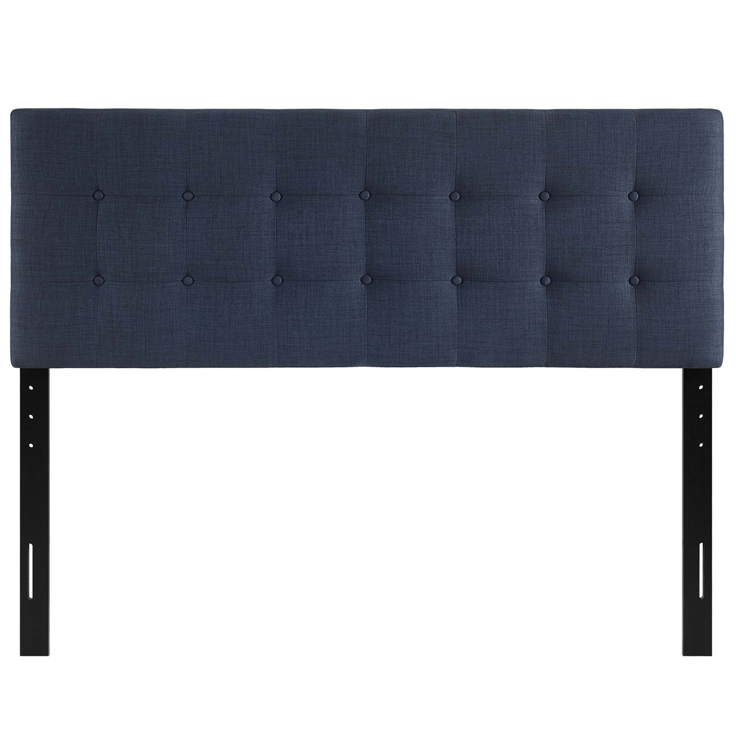Vale Upholstered Fabric Full Headboard in Navy
