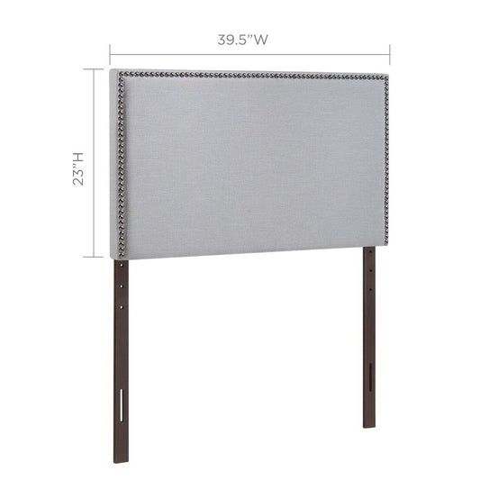 Region Nailhead Upholstered Twin Headboard by Furniture For America