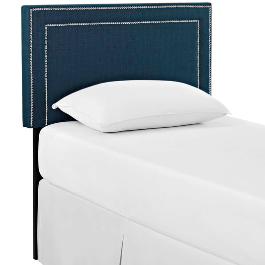 Jessamine Upholstered Fabric Twin Headboard by Furniture For America