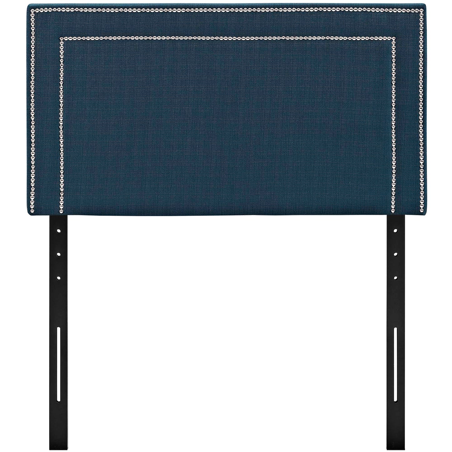 Yarrow Upholstered Fabric Twin Headboard in Azure