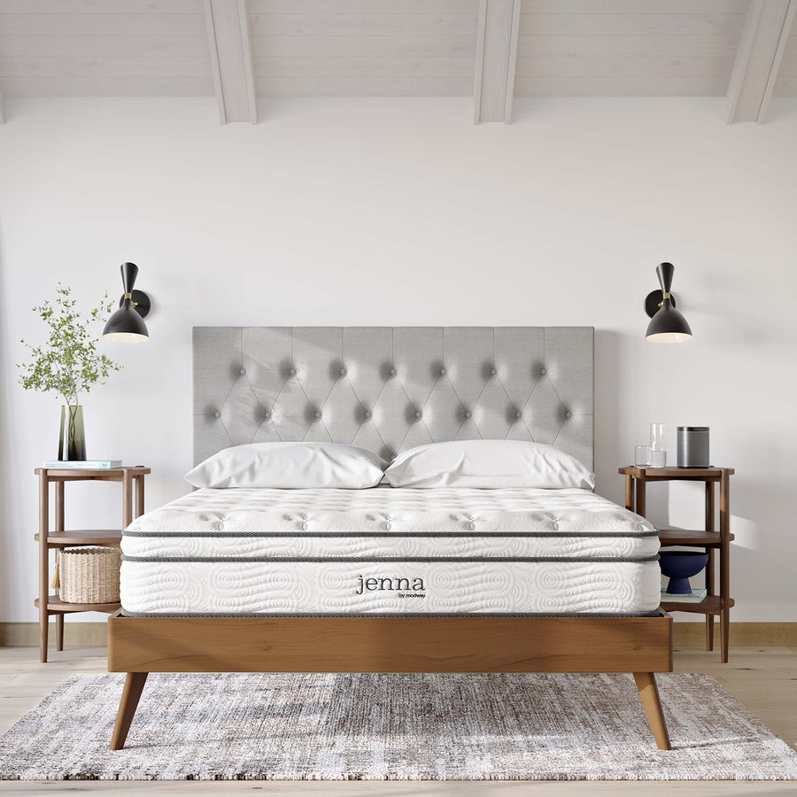 Aria 10" Innerspring and Foam California King Mattress in White