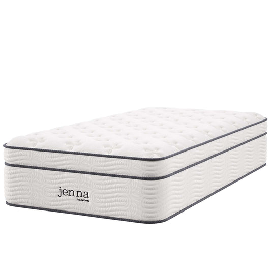 Jenna 14" Innerspring and Foam Twin Mattress by Furniture for America