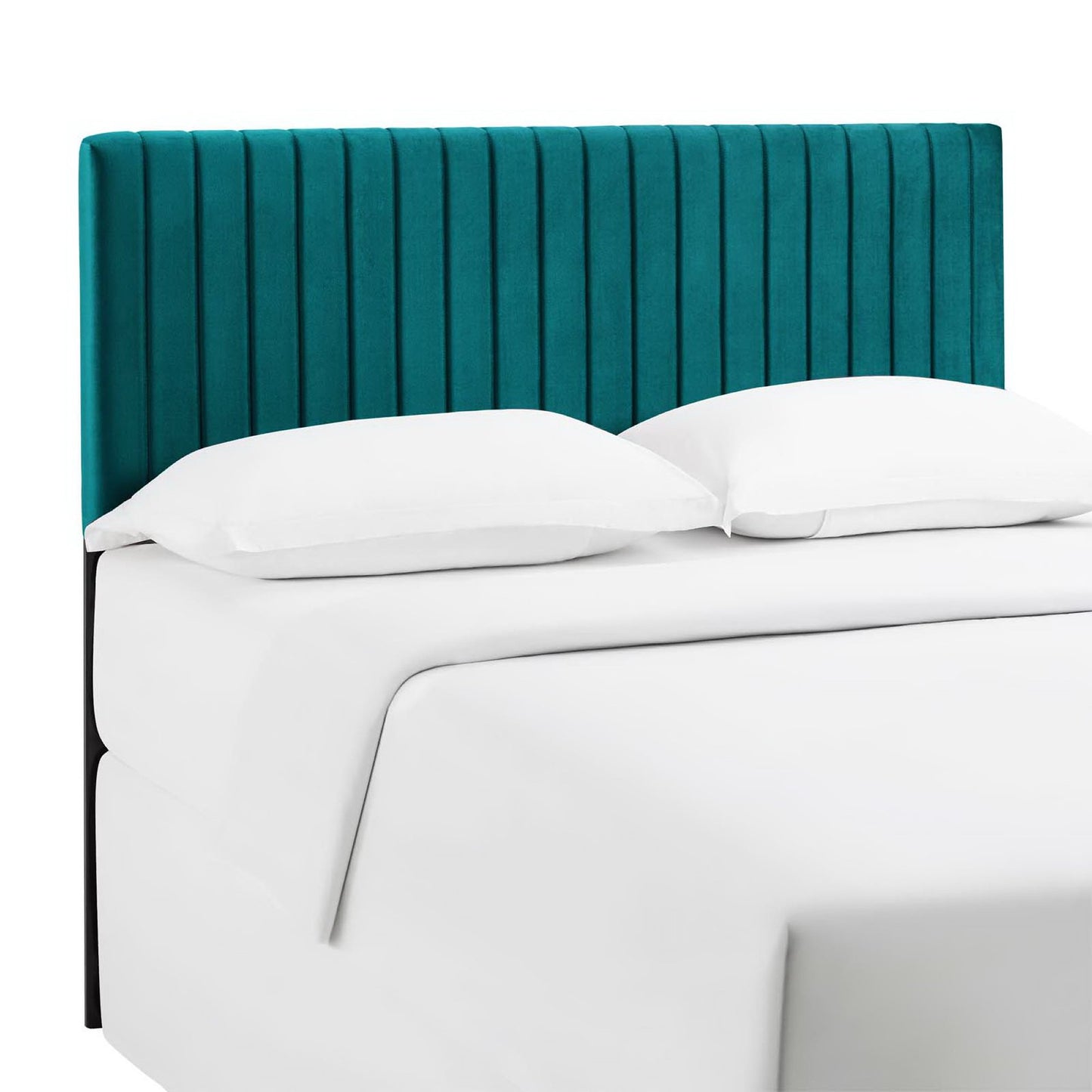 Meadow Performance Velvet Full / Queen Headboard in Teal