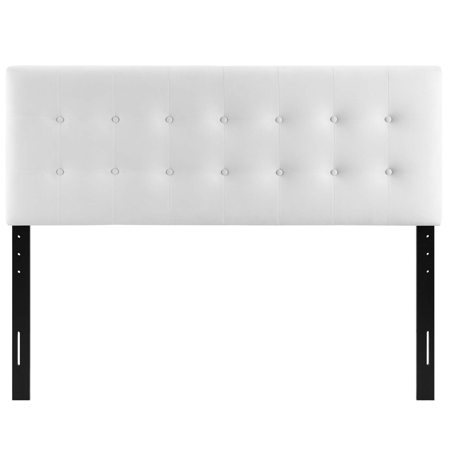 Vale Biscuit Tufted Performance Velvet King Headboard in White