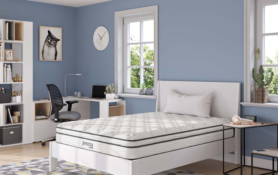 Aria 8" Innerspring and Foam Full Mattress in White