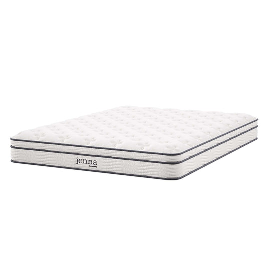 Jenna 8" Innerspring and Foam Queen Mattress by Furniture for America