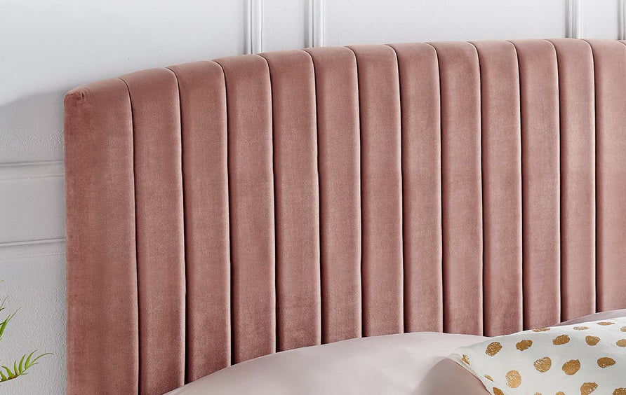 Fiora Performance Velvet Full / Queen Headboard in Dusty Rose