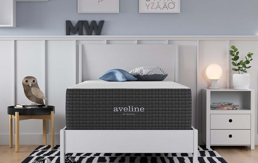 Juno 14" Memory Foam Twin Mattress in White