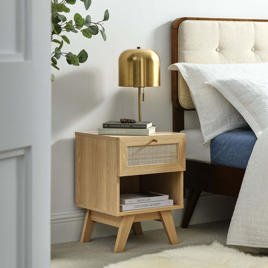 Wren 1-Drawer Nightstand in Oak