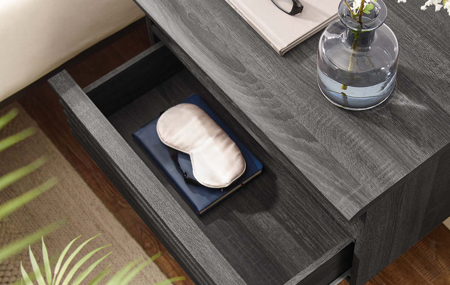 Vera Wall-Mount Nightstand in Charcoal