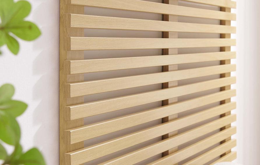 Vera Wall Mount Twin Headboard in Oak