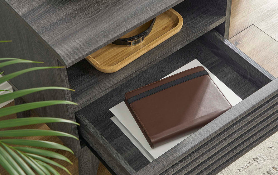 Vera Nightstand in Charcoal