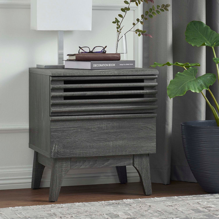 Vera Nightstand in Charcoal