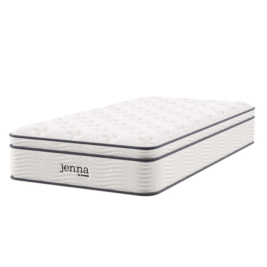 Jenna 12" Innerspring and Foam Twin Mattress by Furniture for America