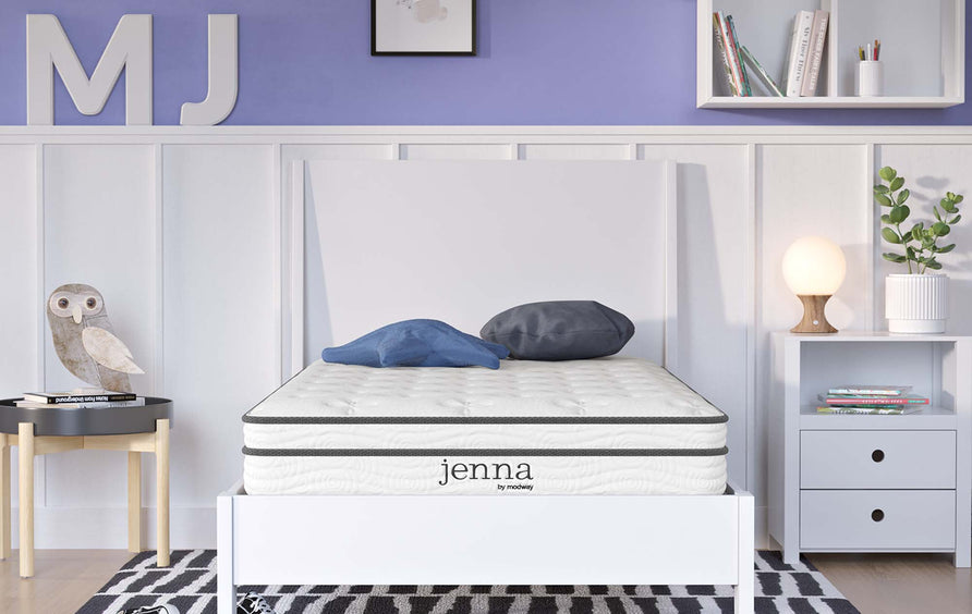 Aria 6" Innerspring and Foam Twin Mattress in White