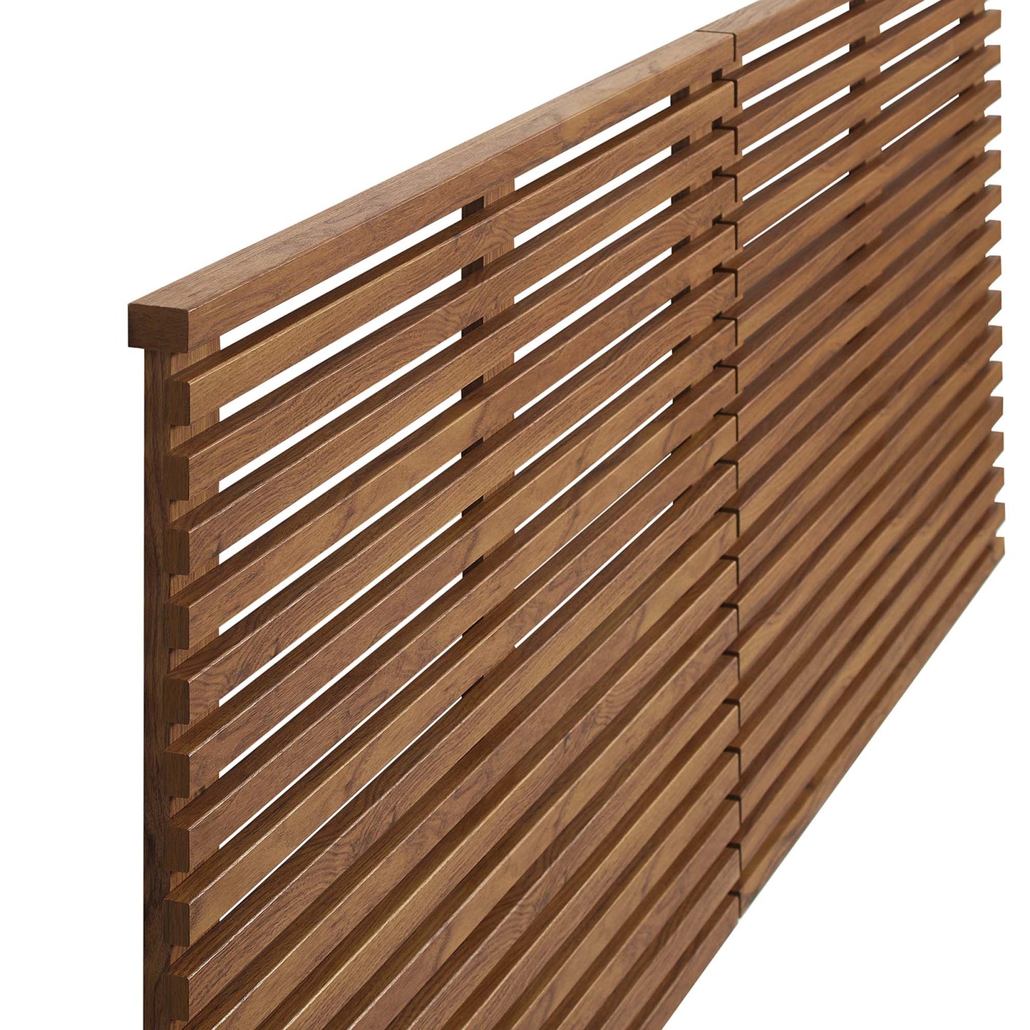 Vera Wall Mount King Headboard in Walnut