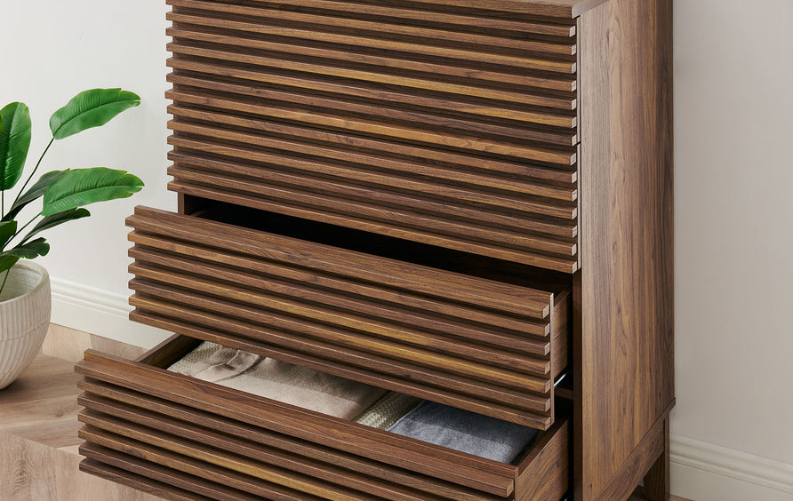 Vera 4-Drawer Chest in Walnut