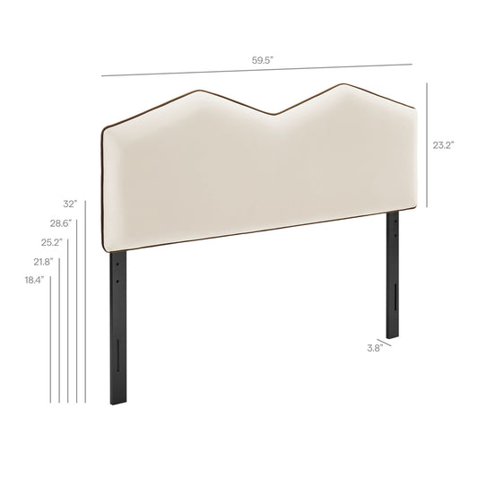 Cosette Performance Velvet Full Size Headboard by Furniture for America