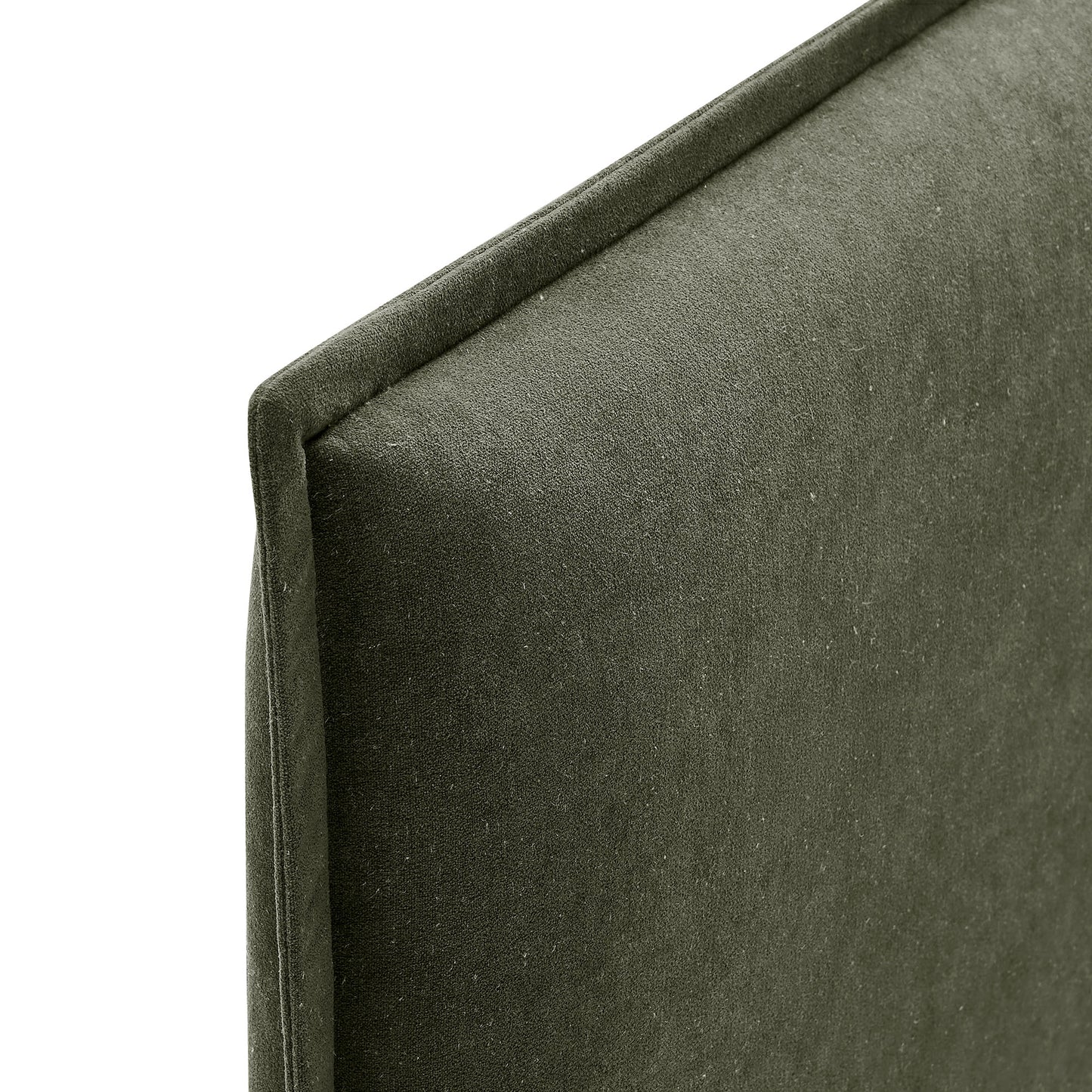 Slate Upholstered Linen Blend Twin Size Headboard in Sage