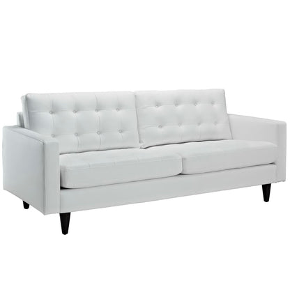 Empress Bonded Leather Sofa by Furniture for America