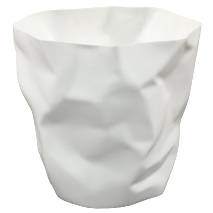 Lava Trash Bin in White