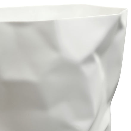 Lava Trash Bin in White