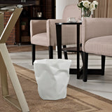 Trujillo Trash Bin in White