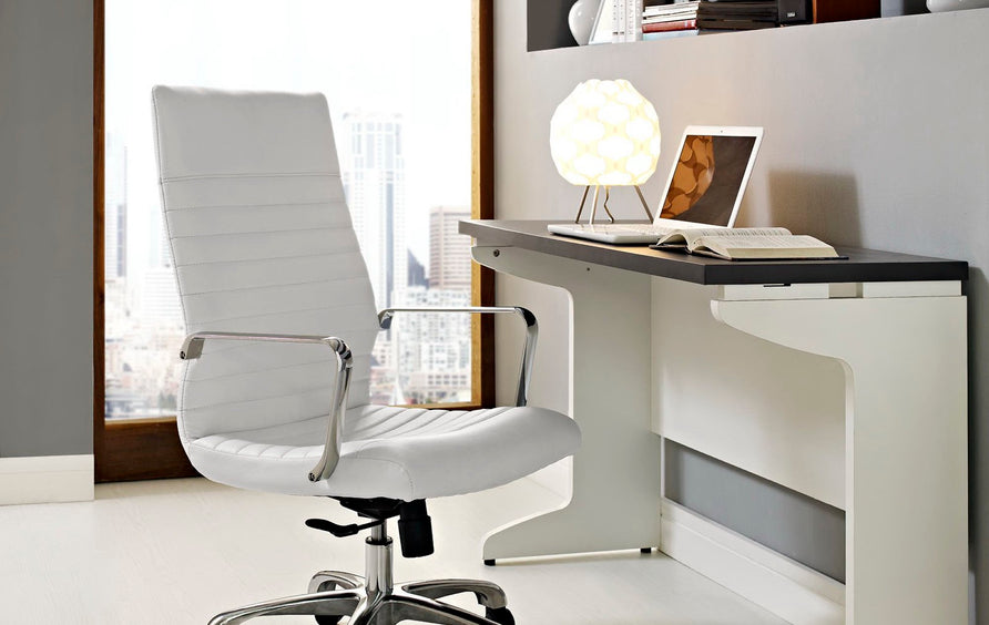 Romaine Highback Office Chair in White