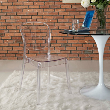 Entreat Dining Side Chair in Clear