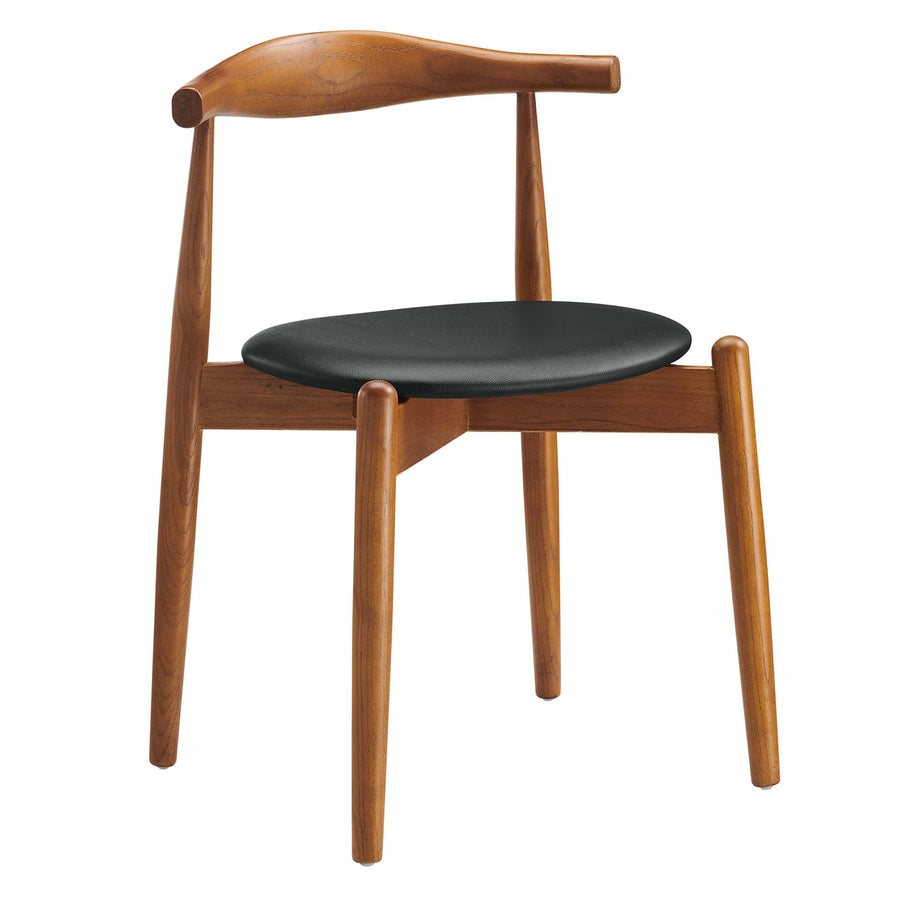 Chenin Dining Side Chair in Dark Walnut Black